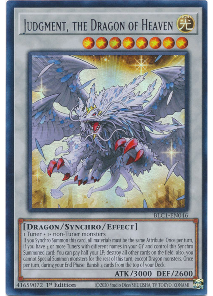 Judgment, the Dragon of Heaven (Ultra Rare 1st Edition Silver)