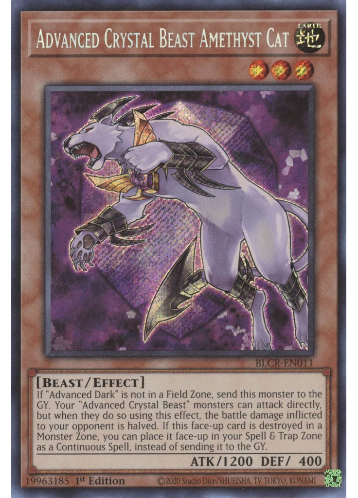 Advanced Crystal Beast Amethyst Cat