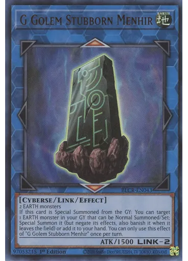 G Golem Stubborn Menhir