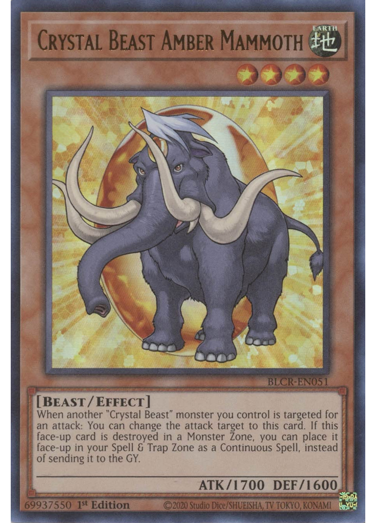 Crystal Beast Amber Mammoth