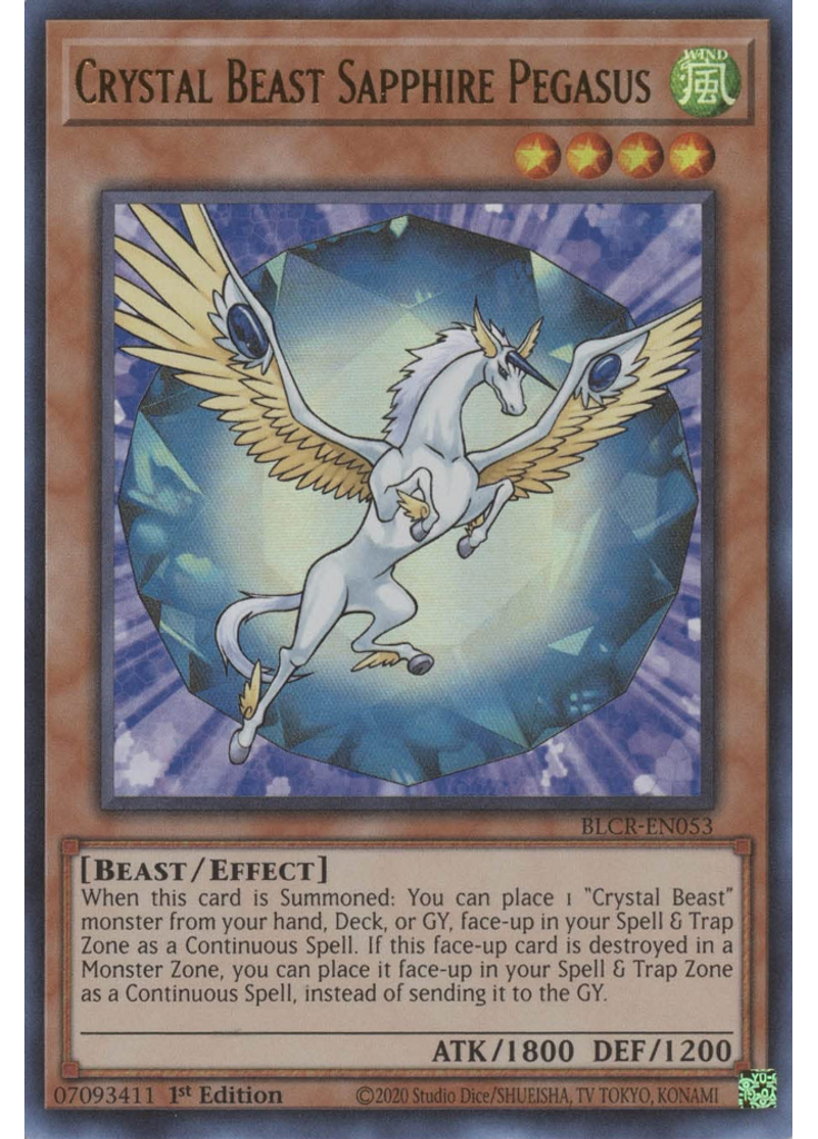 Crystal Beast Sapphire Pegasus