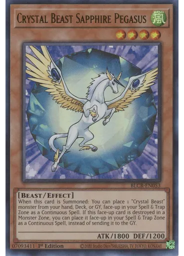 Crystal Beast Sapphire Pegasus