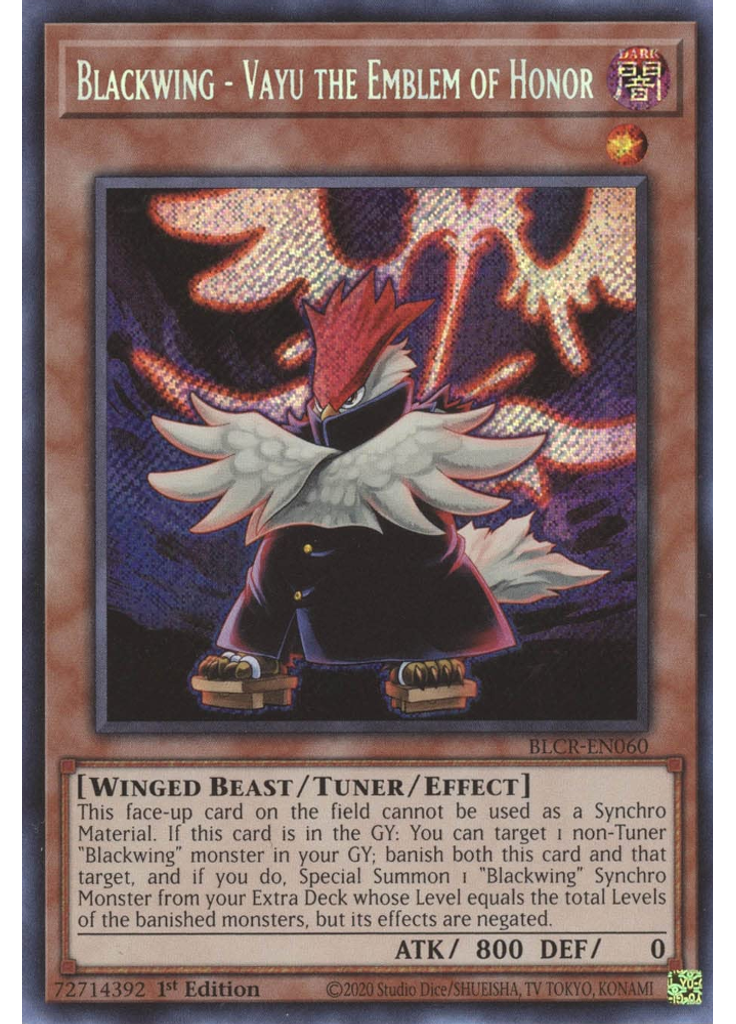 Blackwing - Vayu the Emblem of Honor