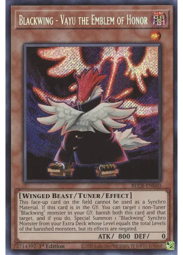 Blackwing - Vayu the Emblem of Honor