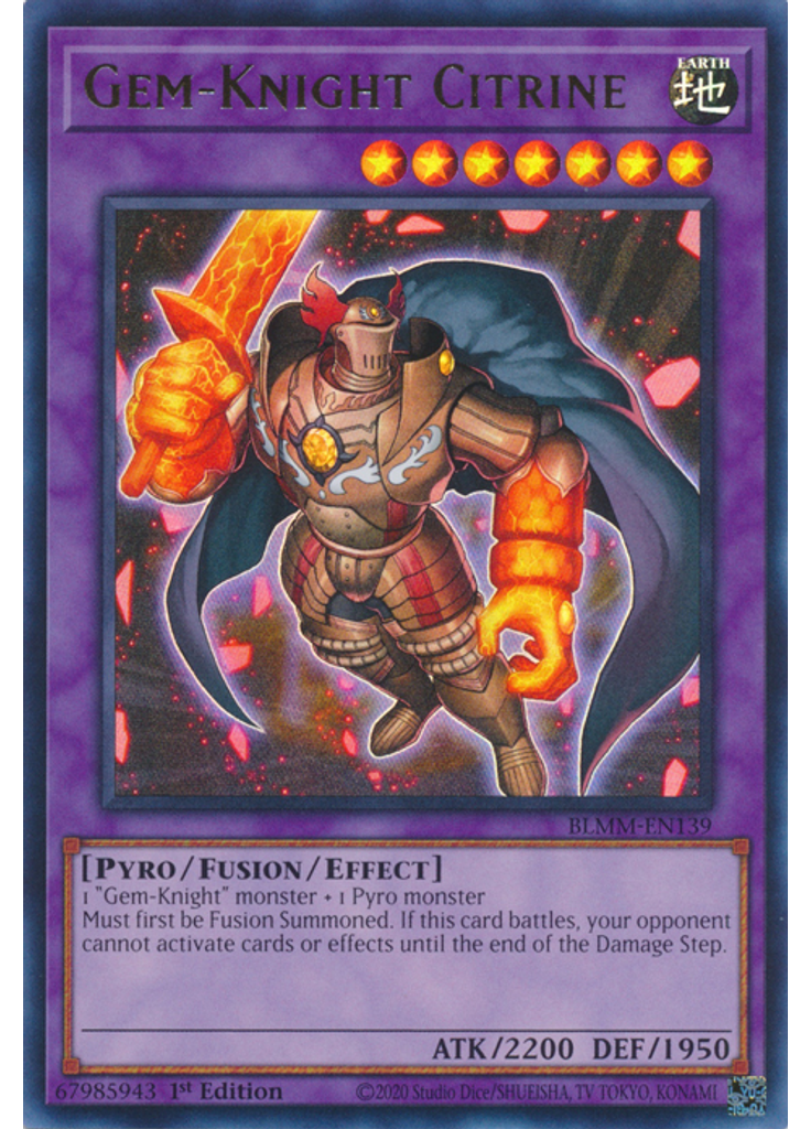 Gem-Knight Citrine