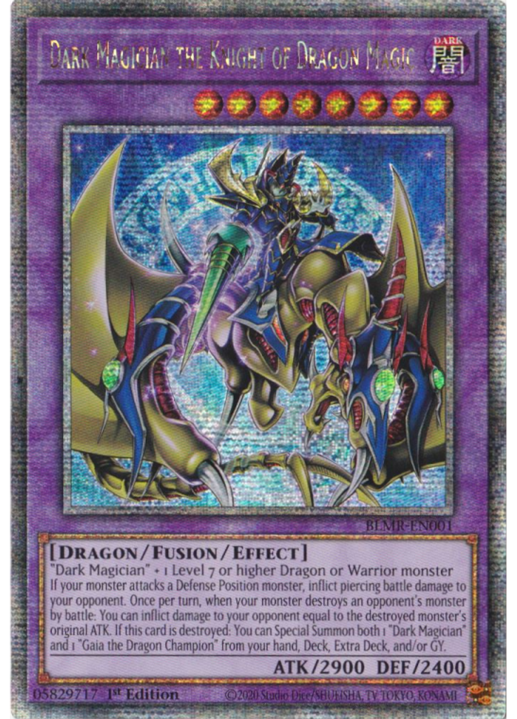 Dark Magician the Knight of Dragon Magic (Quarter Century Secret Rare 1st Edition)