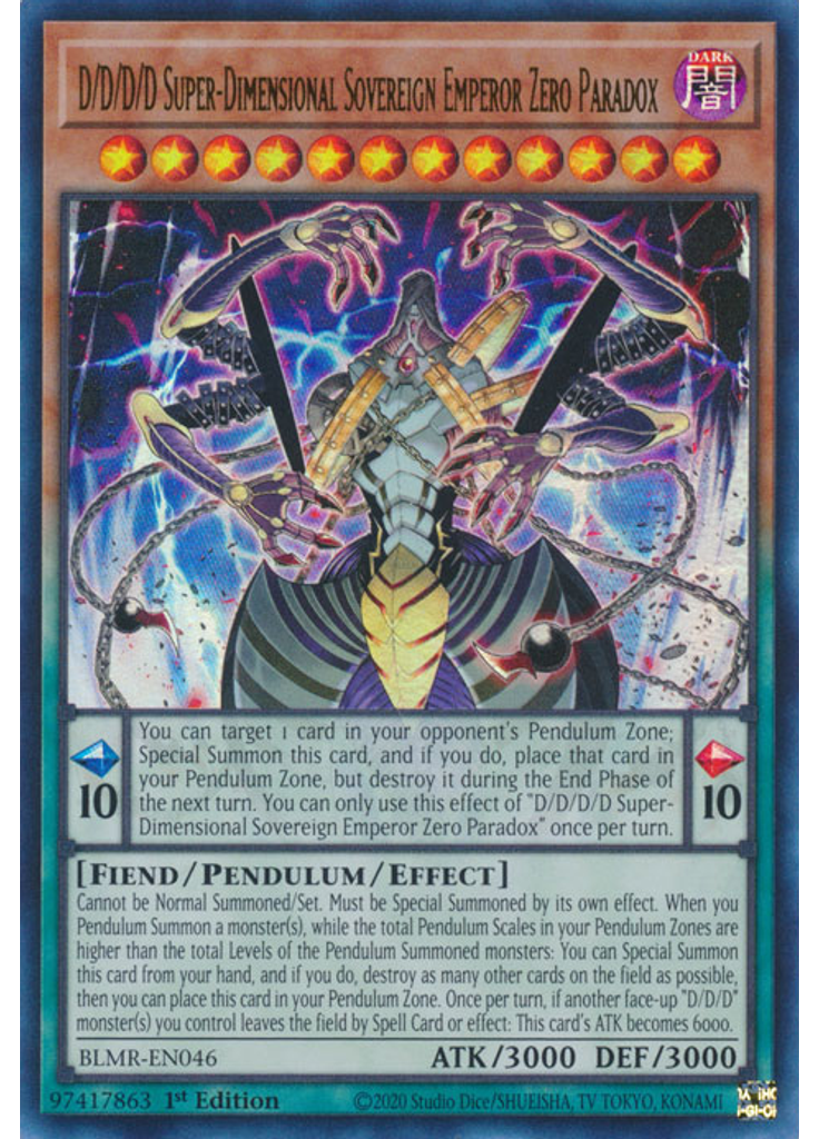 D/D/D/D Super-Dimensional Sovereign Emperor Zero Paradox