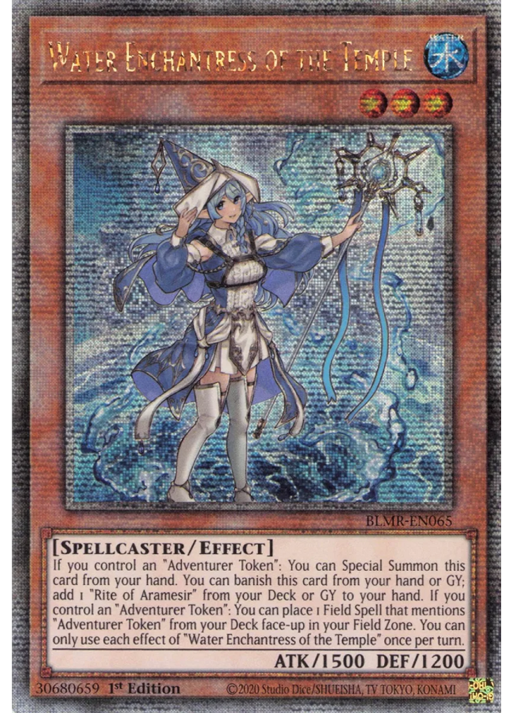 Water Enchantress of the Temple (Quarter Century Secret Rare 1st Edition)