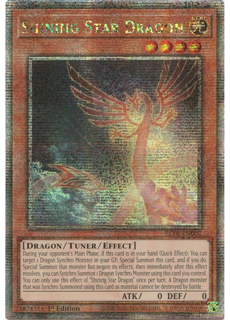 Shining Star Dragon (Quarter Century Secret Rare 1st Edition)