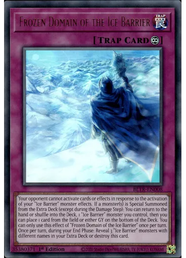 Frozen Domain of the Ice Barrier