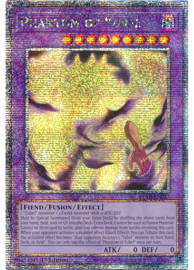 Phantom of Yubel (Quarter Century Secret Rare 1st Edition)