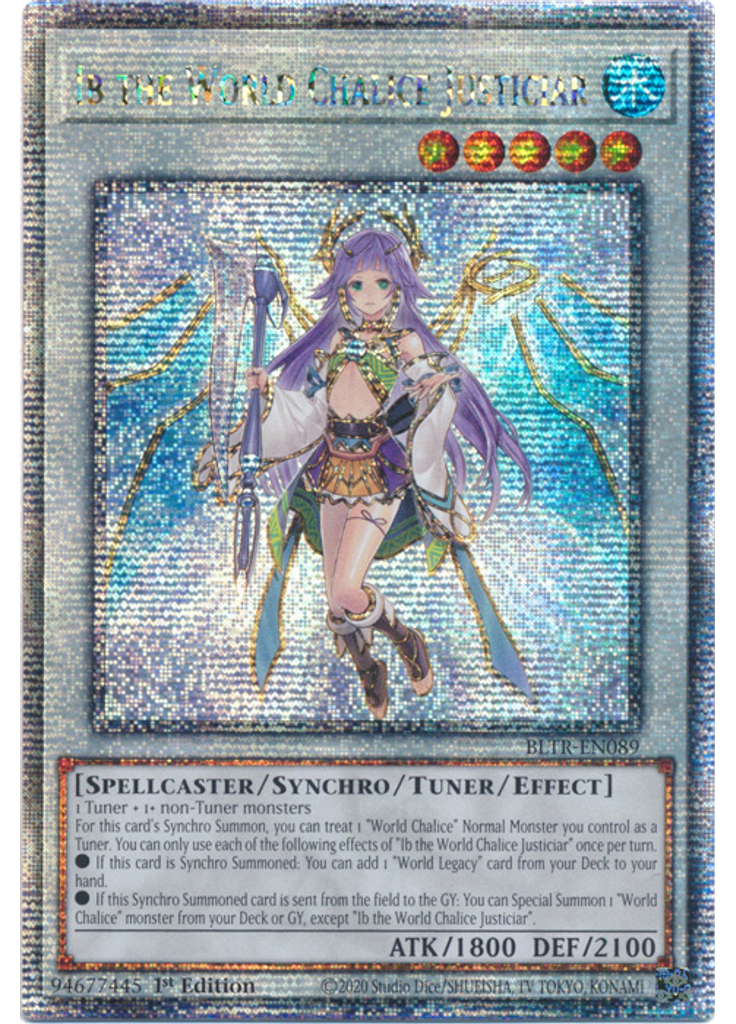 Ib the World Chalice Justiciar (Quarter Century Secret Rare 1st Edition)