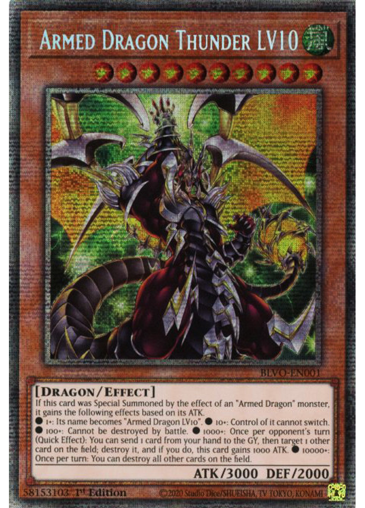 Armed Dragon Thunder LV10 (Starlight Rare 1st Edition)