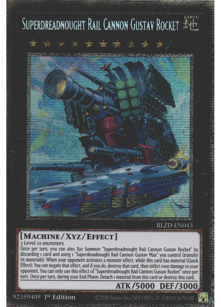 Superdreadnought Rail Cannon Gustav Rocket (Starlight Rare 1st Edition)