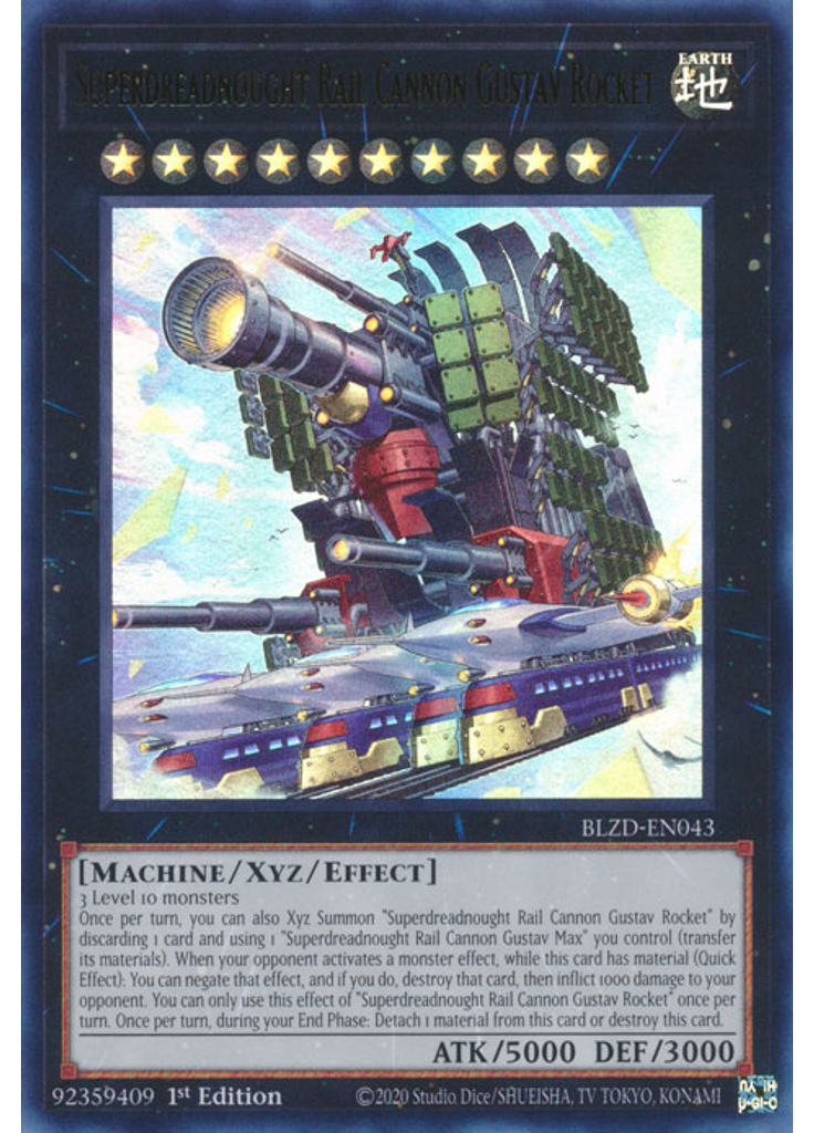 Superdreadnought Rail Cannon Gustav Rocket