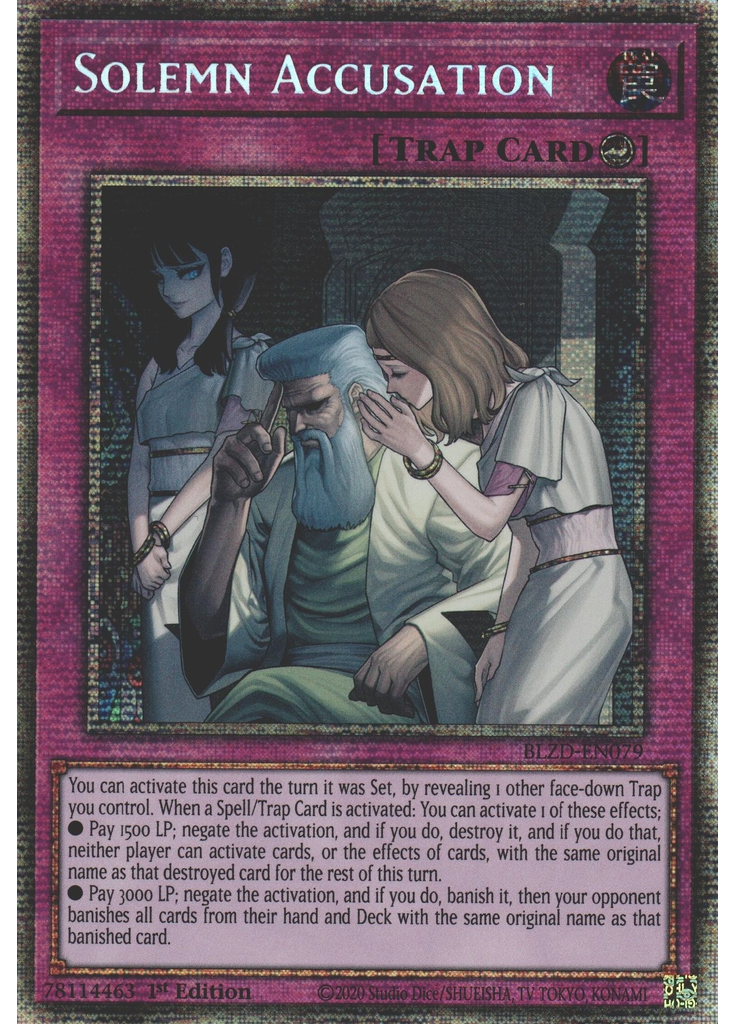 Solemn Accusation (Starlight Rare 1st Edition)