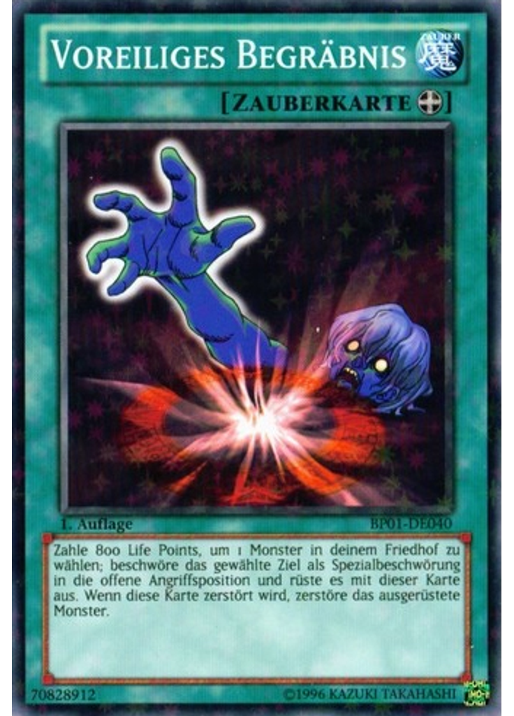 Voreiliges Begräbnis (Starfoil Rare 1st Edition)
