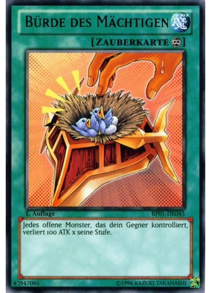 Bürde des Mächtigen