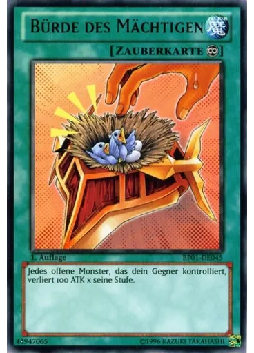 Bürde des Mächtigen