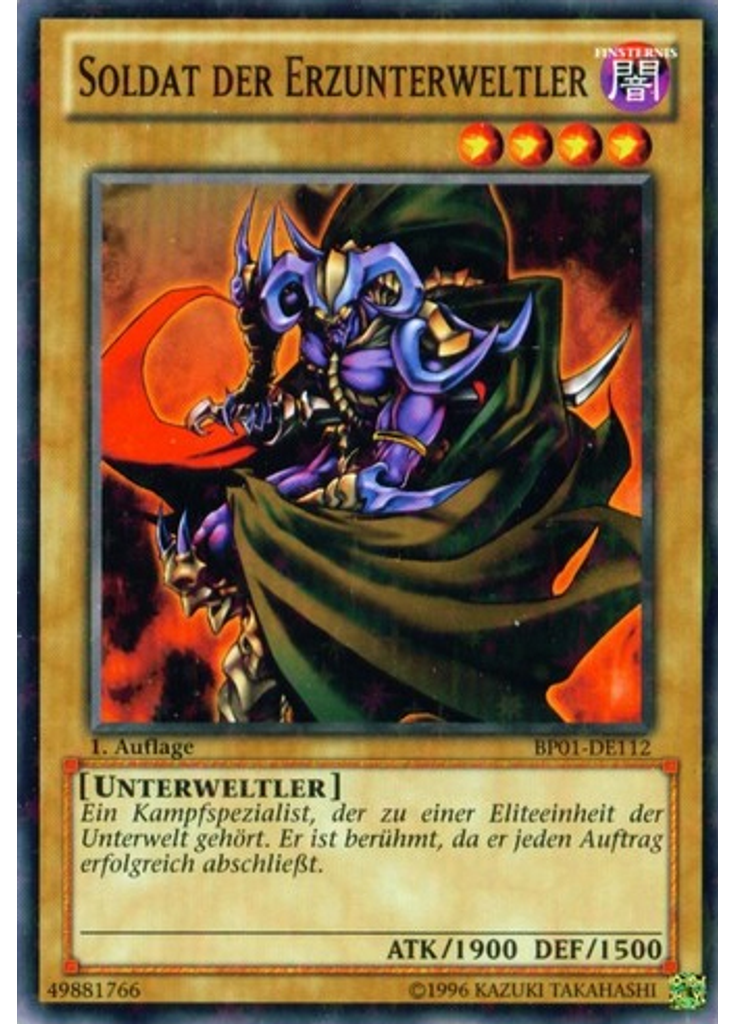 Soldat der Erzunterweltler (Starfoil Rare 1st Edition)