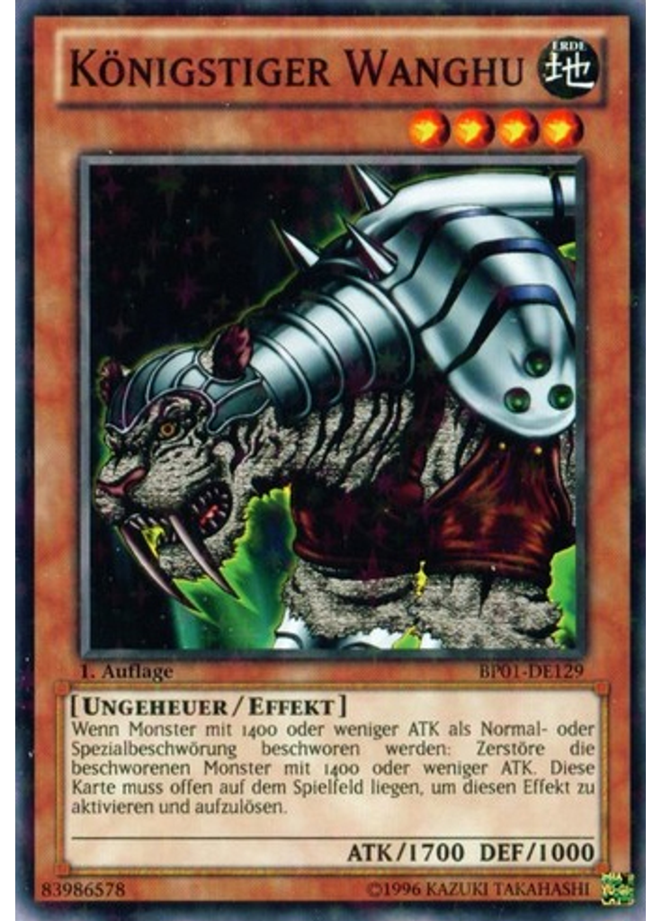 Königstiger Wanghu (Starfoil Rare 1st Edition)