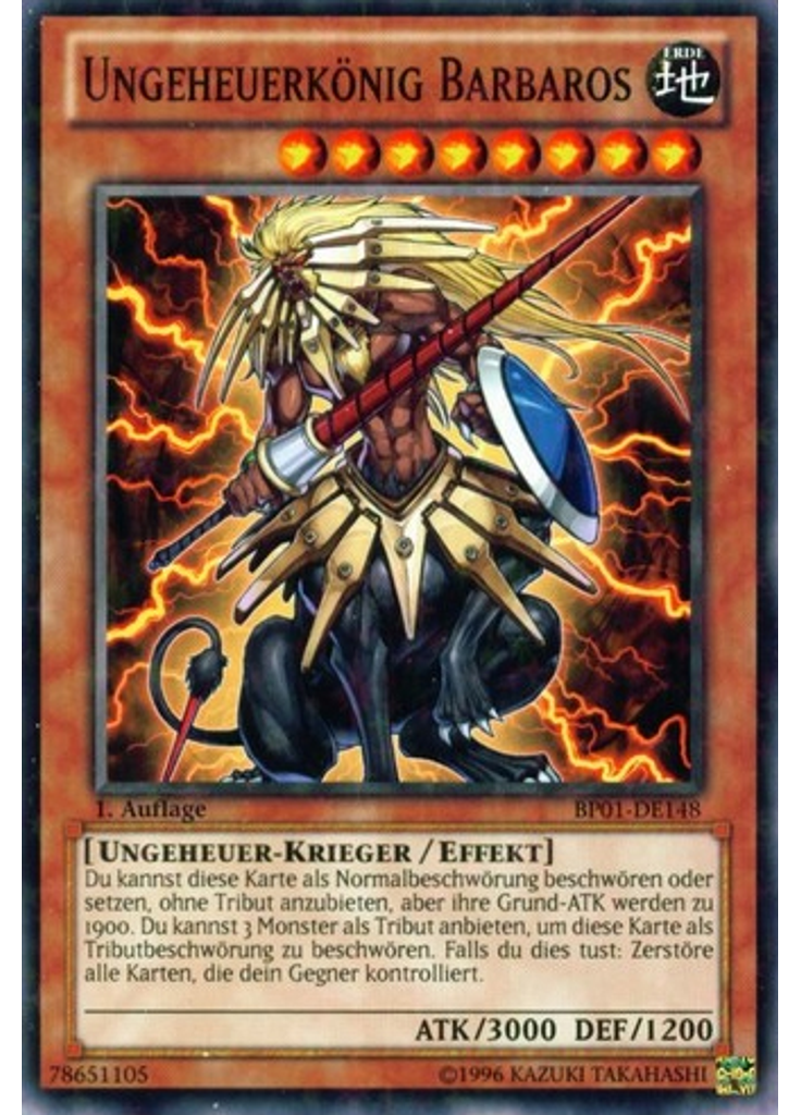 Ungeheuerkönig Barbaros (Starfoil Rare 1st Edition)