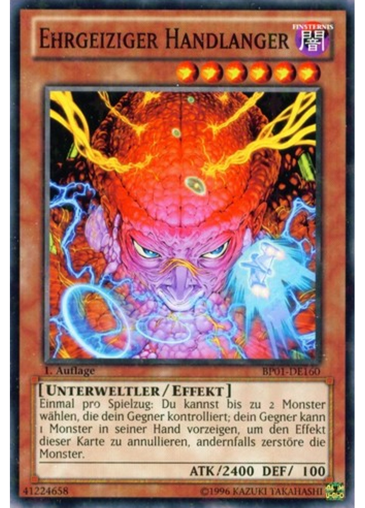 Ehrgeiziger Handlanger (Starfoil Rare 1st Edition)