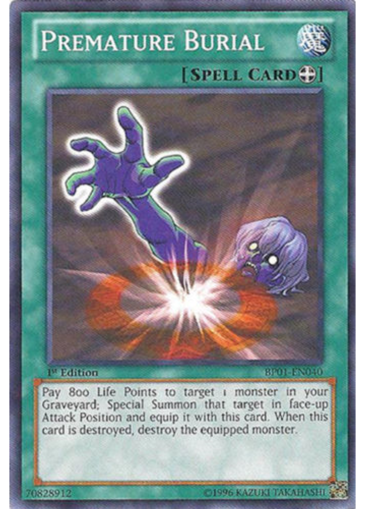Premature Burial (Starfoil Rare 1st Edition)