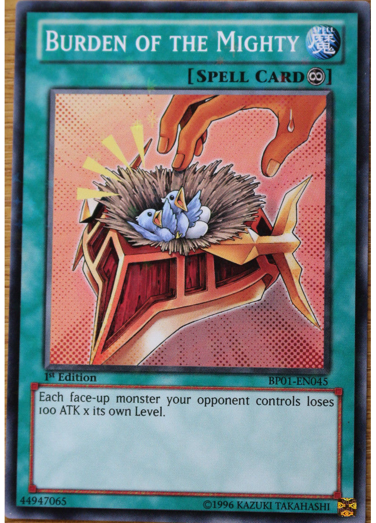 Burden of the Mighty (Starfoil Rare 1st Edition)