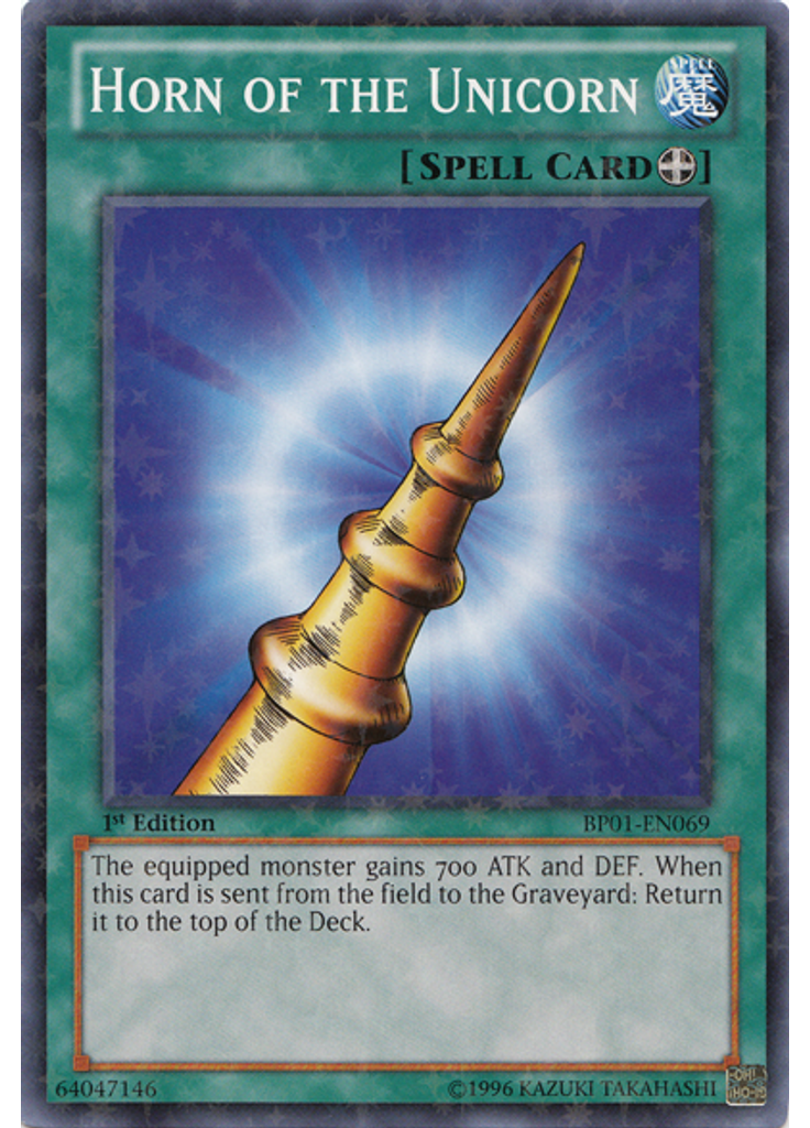 Horn of the Unicorn (Starfoil Rare 1st Edition)