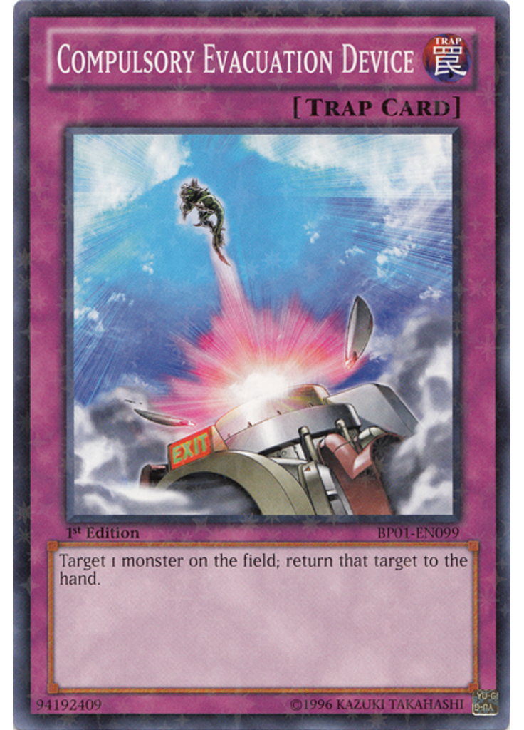 Compulsory Evacuation Device (Starfoil Rare 1st Edition)