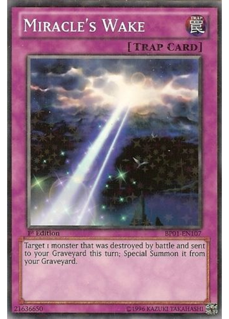 Miracle's Wake (Starfoil Rare 1st Edition)
