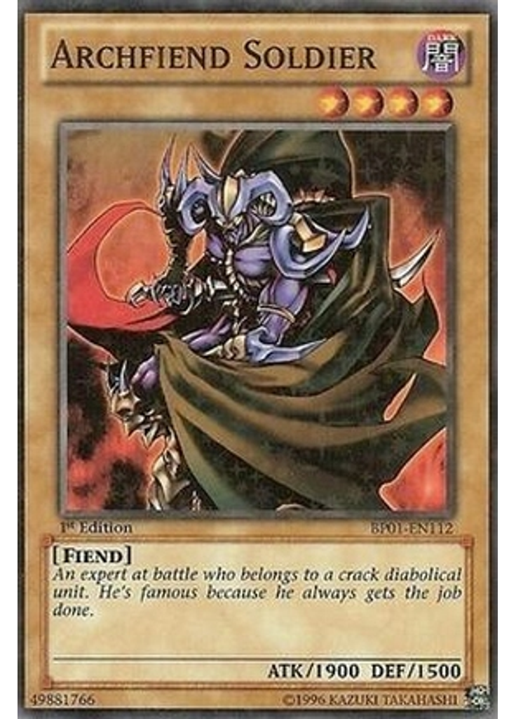 Archfiend Soldier (Starfoil Rare 1st Edition)