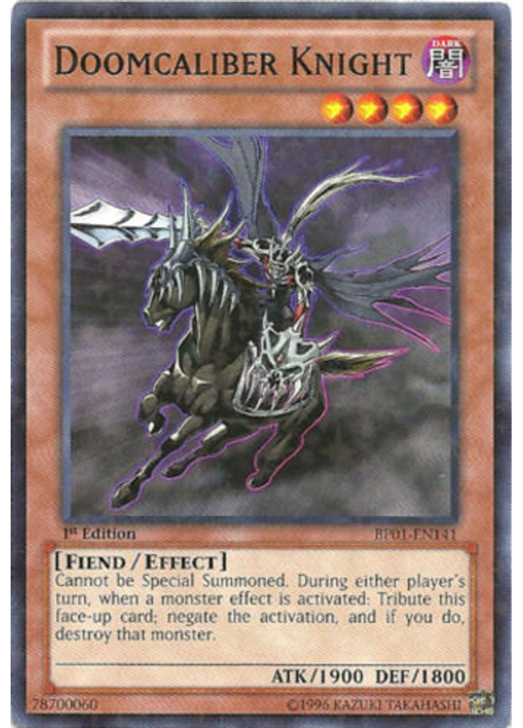 Doomcaliber Knight (Starfoil Rare 1st Edition)