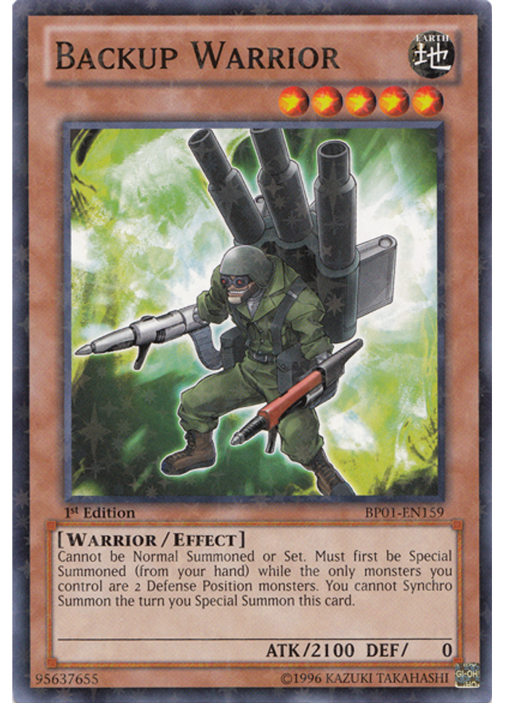 Backup Warrior (Starfoil Rare 1st Edition)