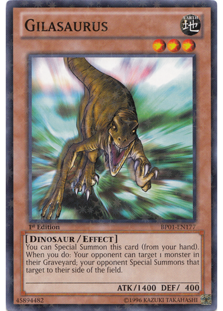 Gilasaurus (Starfoil Rare 1st Edition)