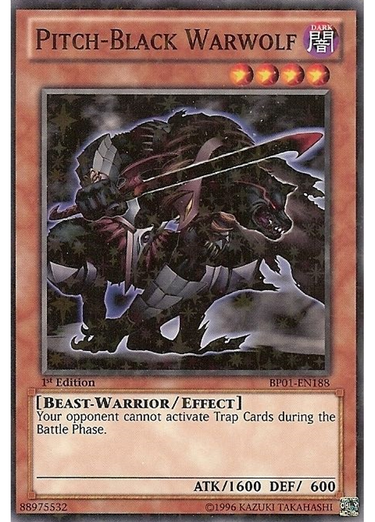 Pitch-Black Warwolf (Starfoil Rare 1st Edition)