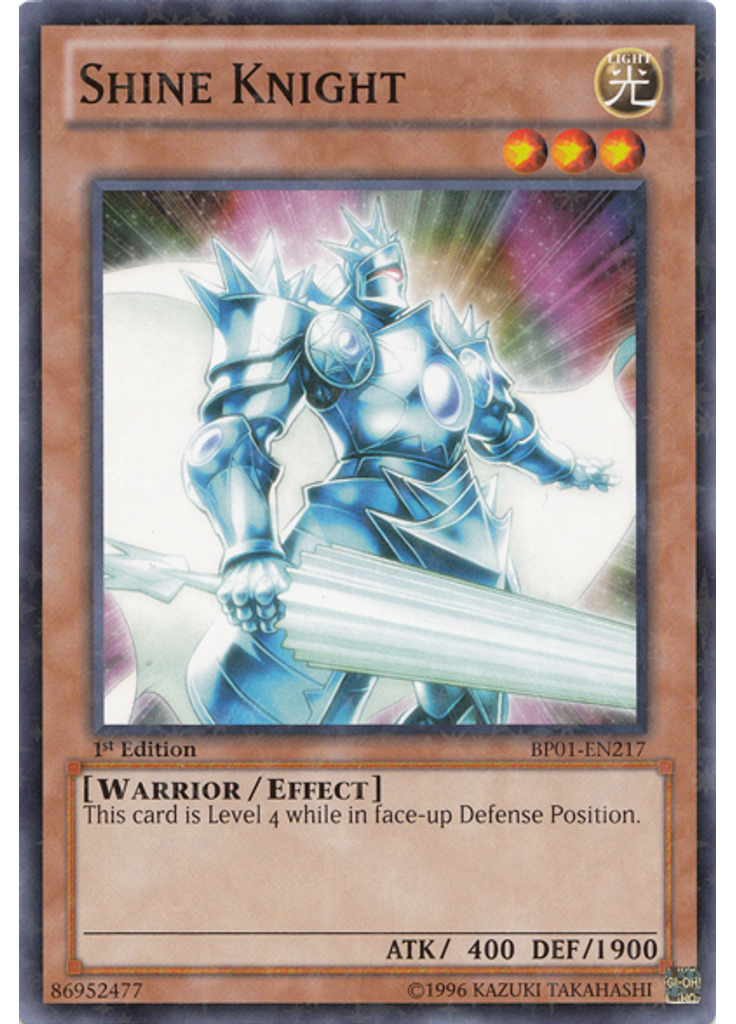Shine Knight (Starfoil Rare 1st Edition)