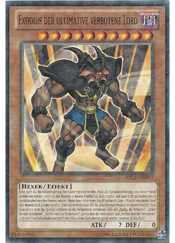 Exodius der ultimative verbotene Lord (Mosaic Rare Unlimited)