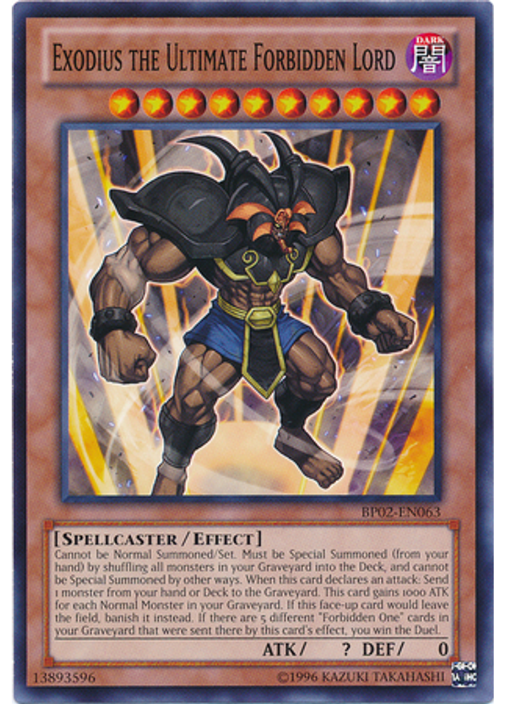 Exodius the Ultimate Forbidden Lord (Common Unlimited)