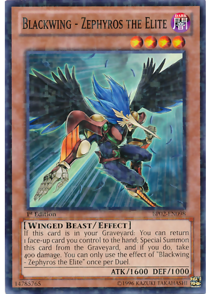 Blackwing - Zephyros the Elite (Mosaic Rare 1st Edition)
