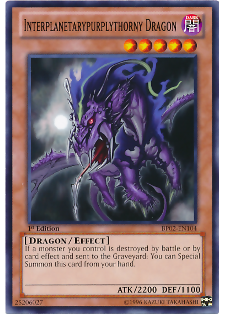 Interplanetarypurplythorny Dragon