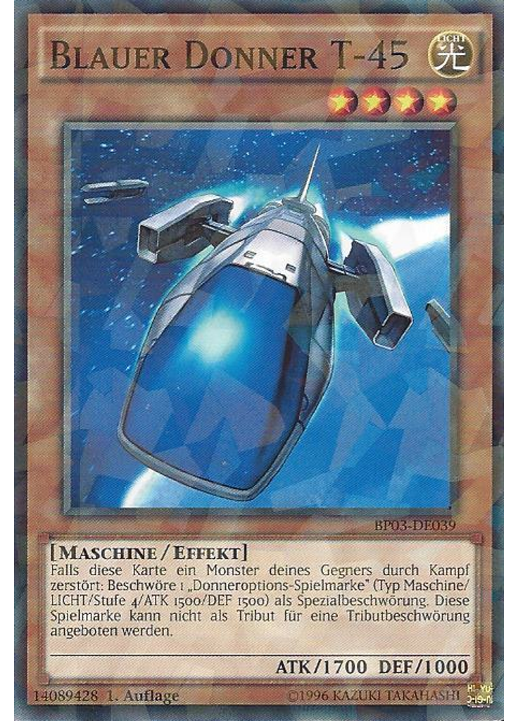 Blauer Donner T-45 (Shatterfoil Rare 1st Edition)