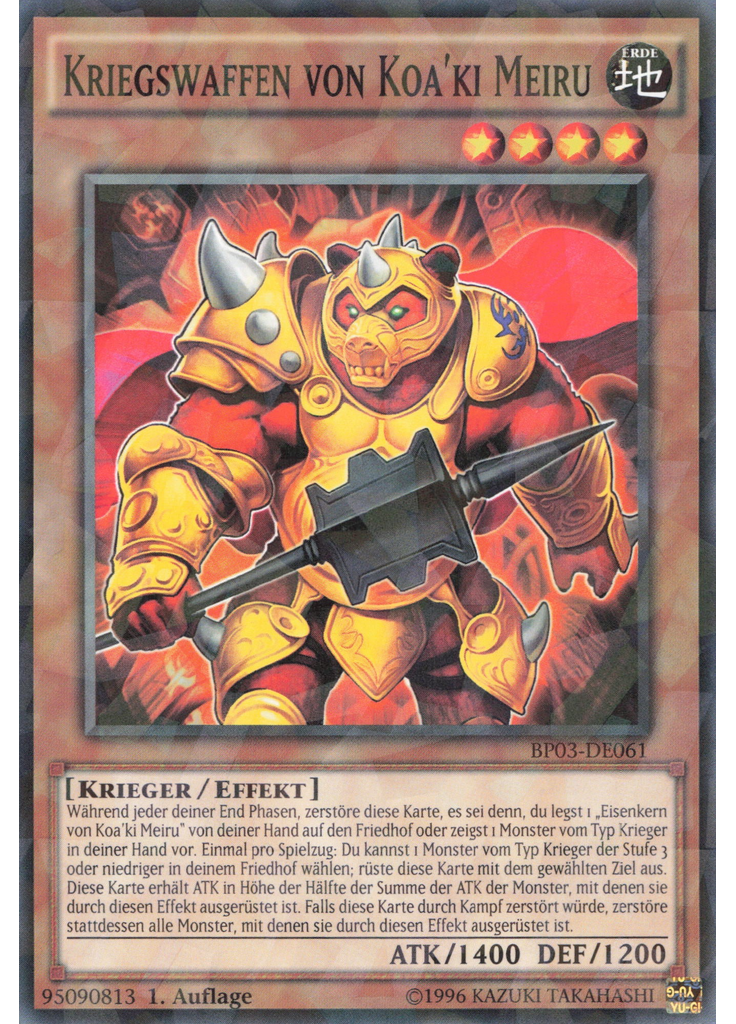 Kriegswaffen von Koa'ki Meiru (Shatterfoil Rare 1st Edition)