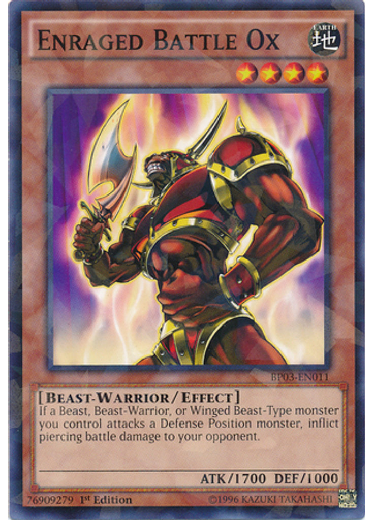 Enraged Battle Ox (Shatterfoil Rare 1st Edition)