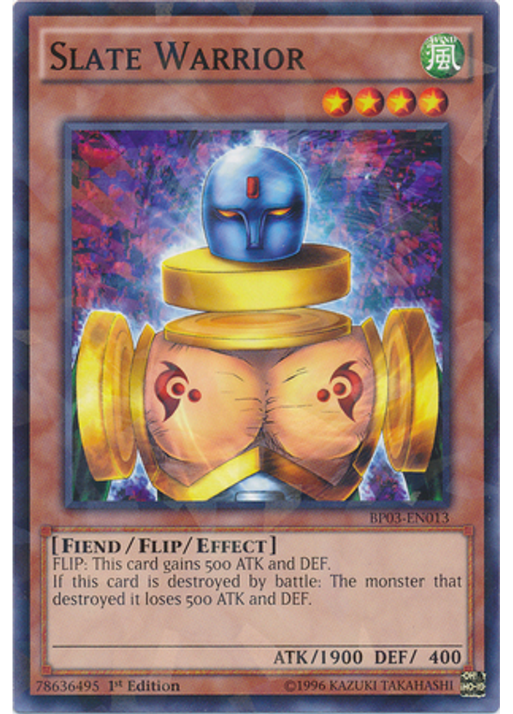Slate Warrior (Shatterfoil Rare 1st Edition)