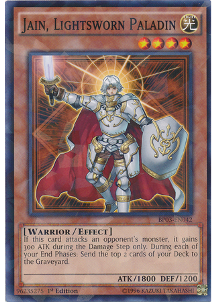 Jain, Lightsworn Paladin (Shatterfoil Rare 1st Edition)