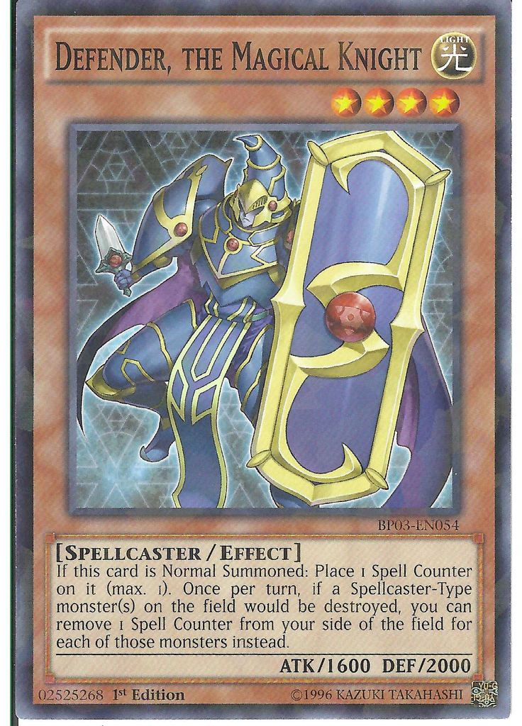 Defender, the Magical Knight (Shatterfoil Rare 1st Edition)