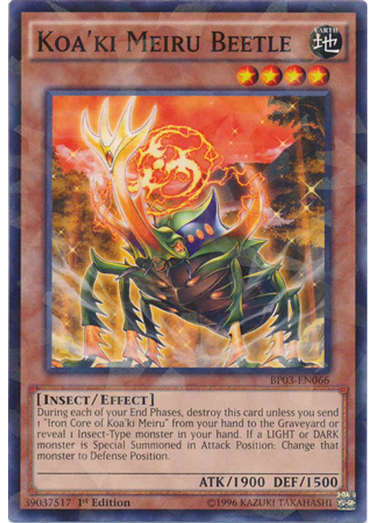 Koa'ki Meiru Beetle (Shatterfoil Rare 1st Edition)