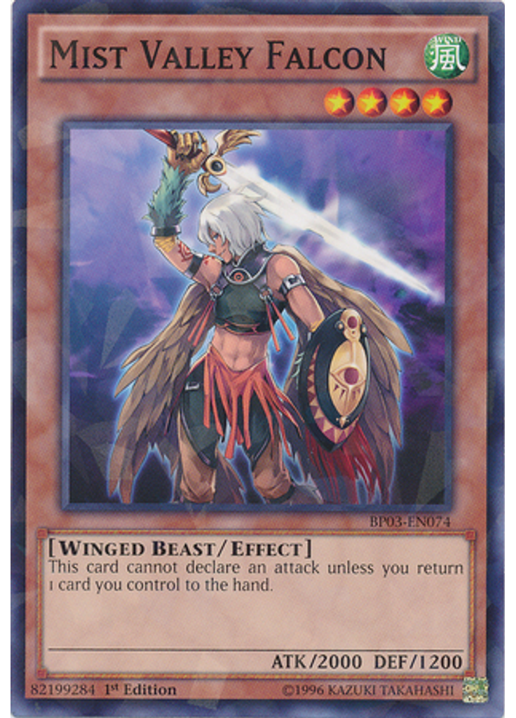 Mist Valley Falcon (Shatterfoil Rare 1st Edition)